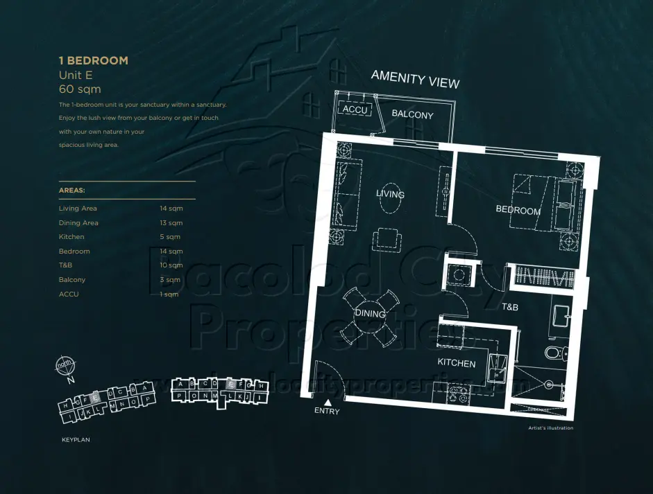 1 BR Unit in Nara Residences Bacolod by Rockwell Land