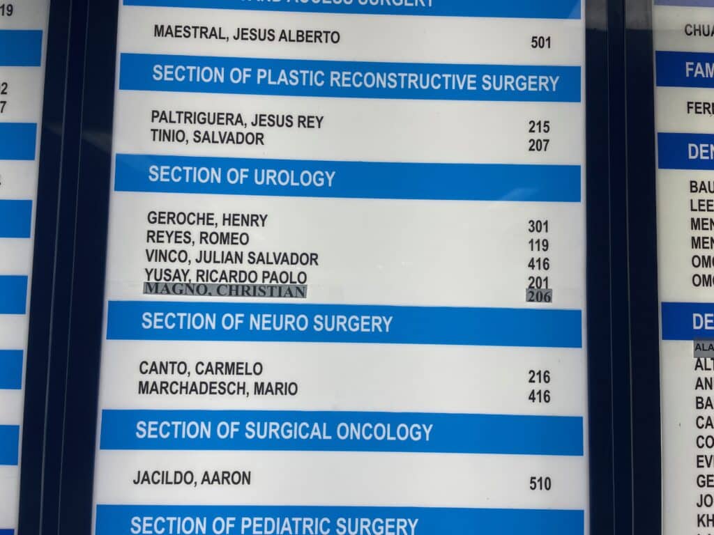 Riverside Bacolod Hospital List of Doctors _ IMG_9519
