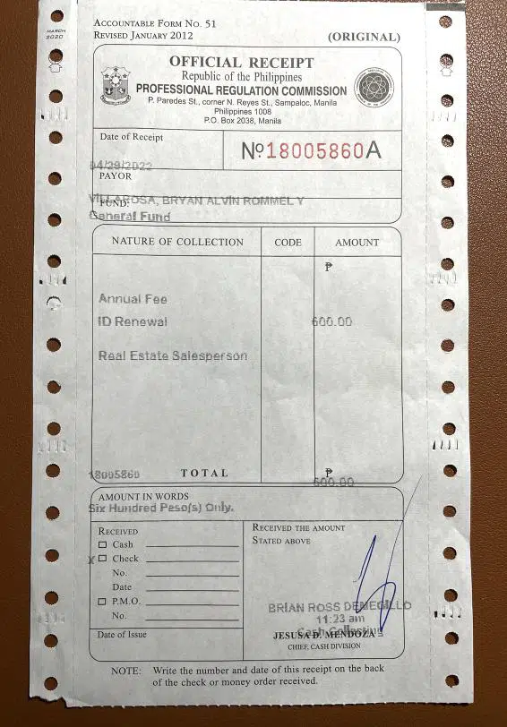 Bacolod city real estate agent or salesperson licensed by PRC