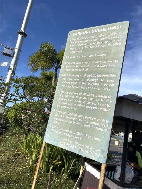 Parking policy in iloilo sea terminal