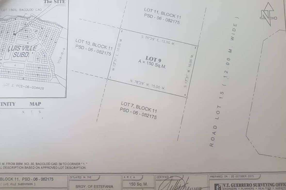 Two 150sqm Lots in Luisville Subd., Estefania - Bacolod City Properties