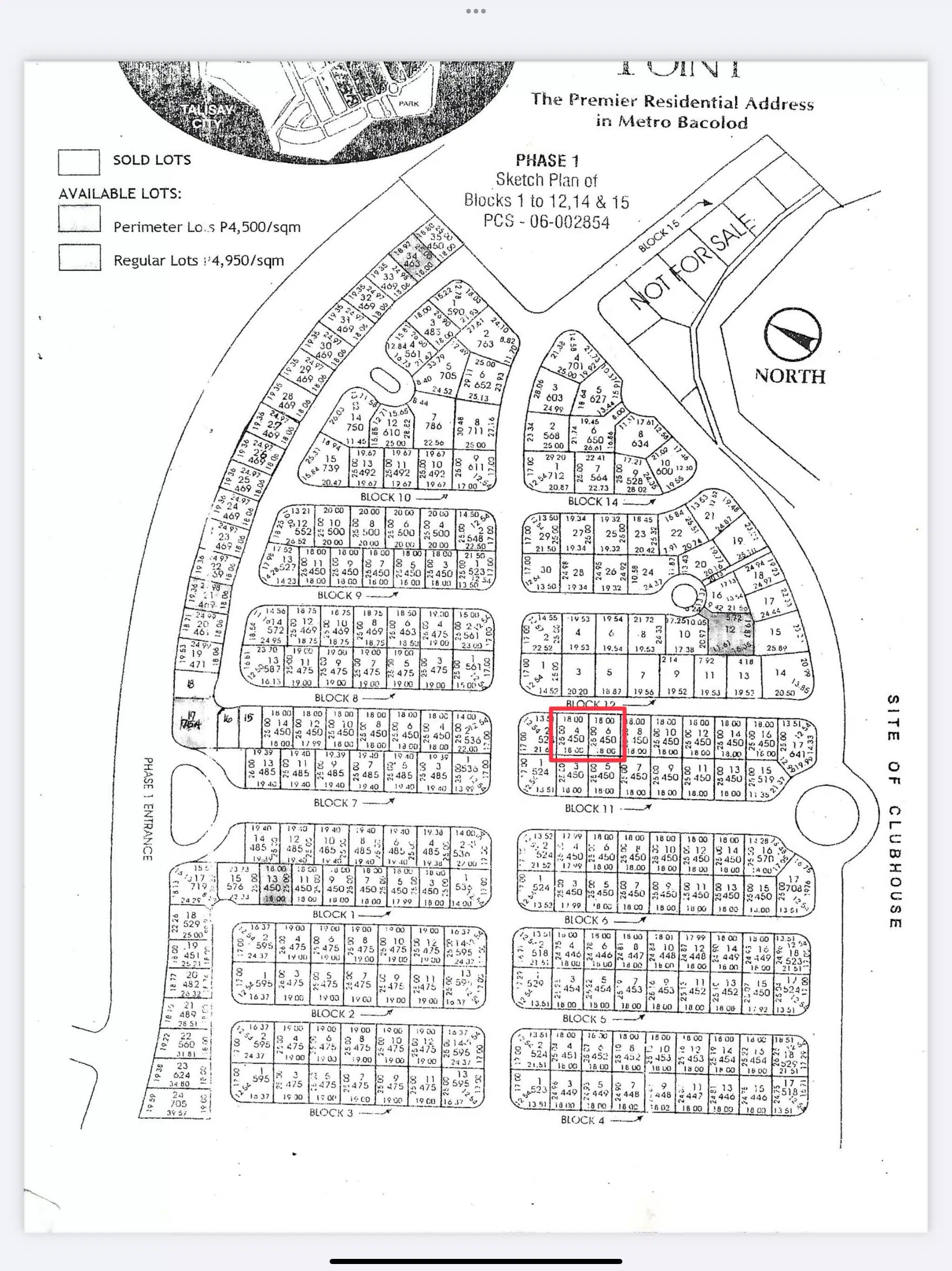 900 sqm Lot in Ayala North Point for Sale