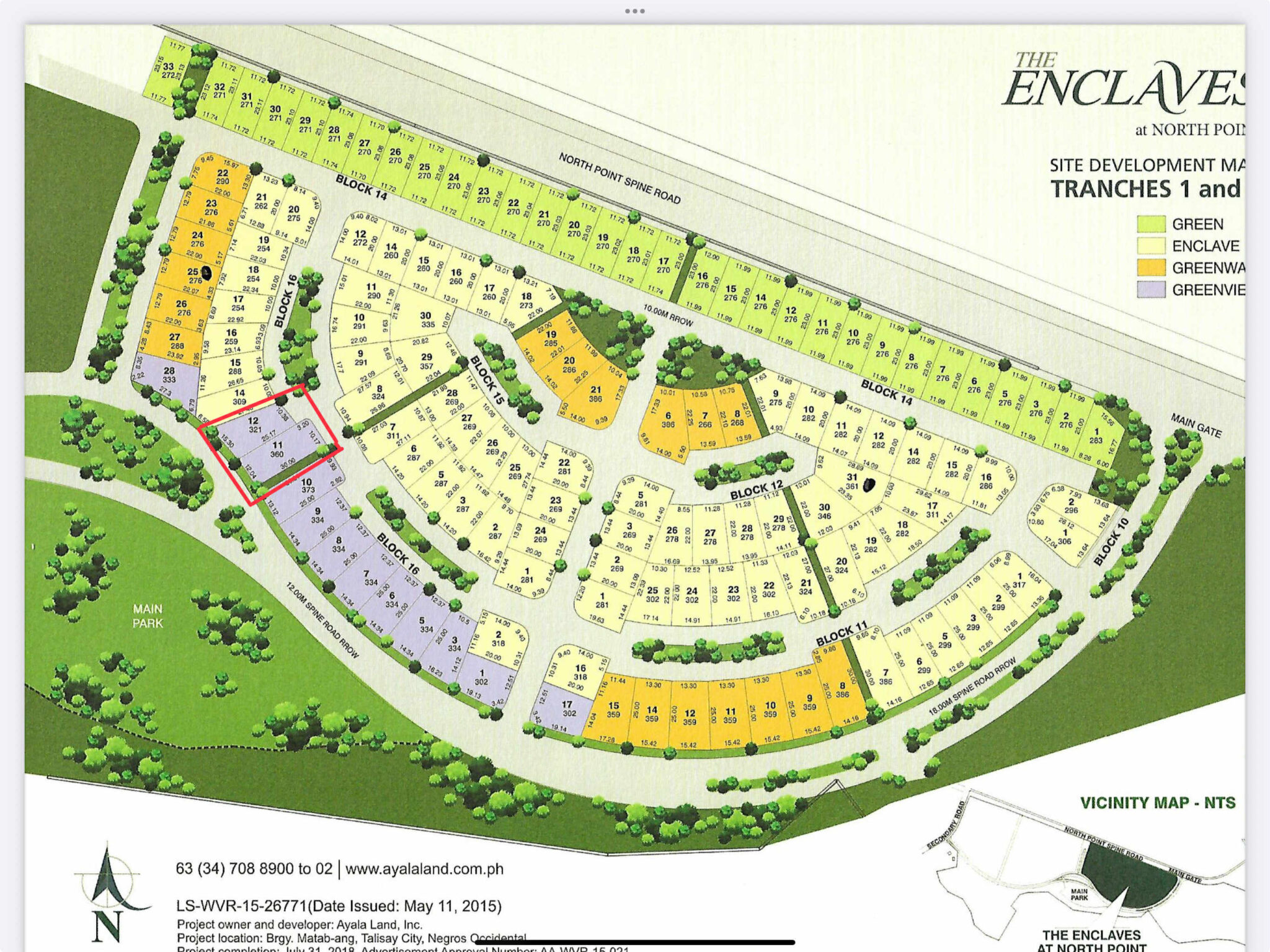 Lots in Ayala Enclaves the North Point