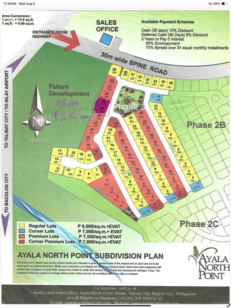 918 sqm Ayala North Point Talisay Bacolod