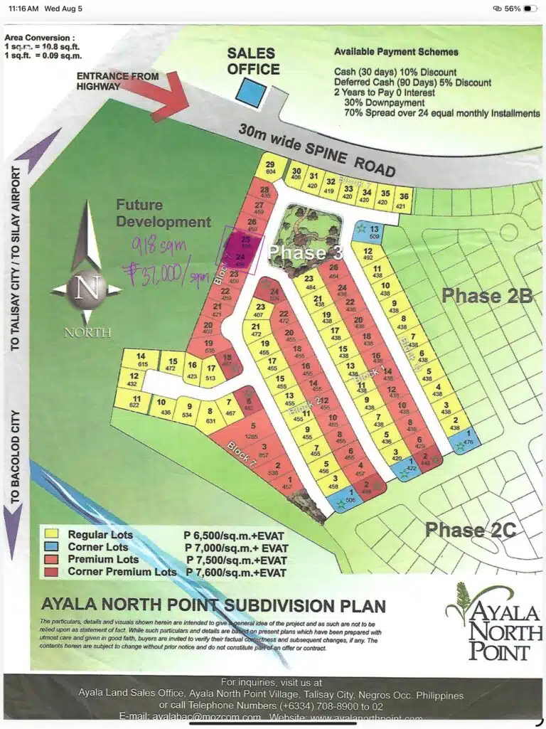 918 sqm Ayala North Point Talisay Bacolod