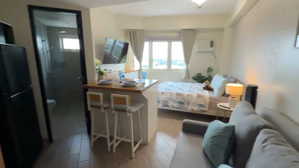 corner studio unit in upper east facing sunrise