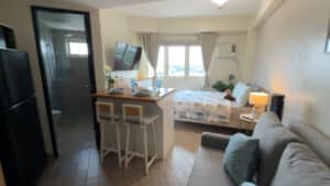 corner studio unit in upper east facing sunrise
